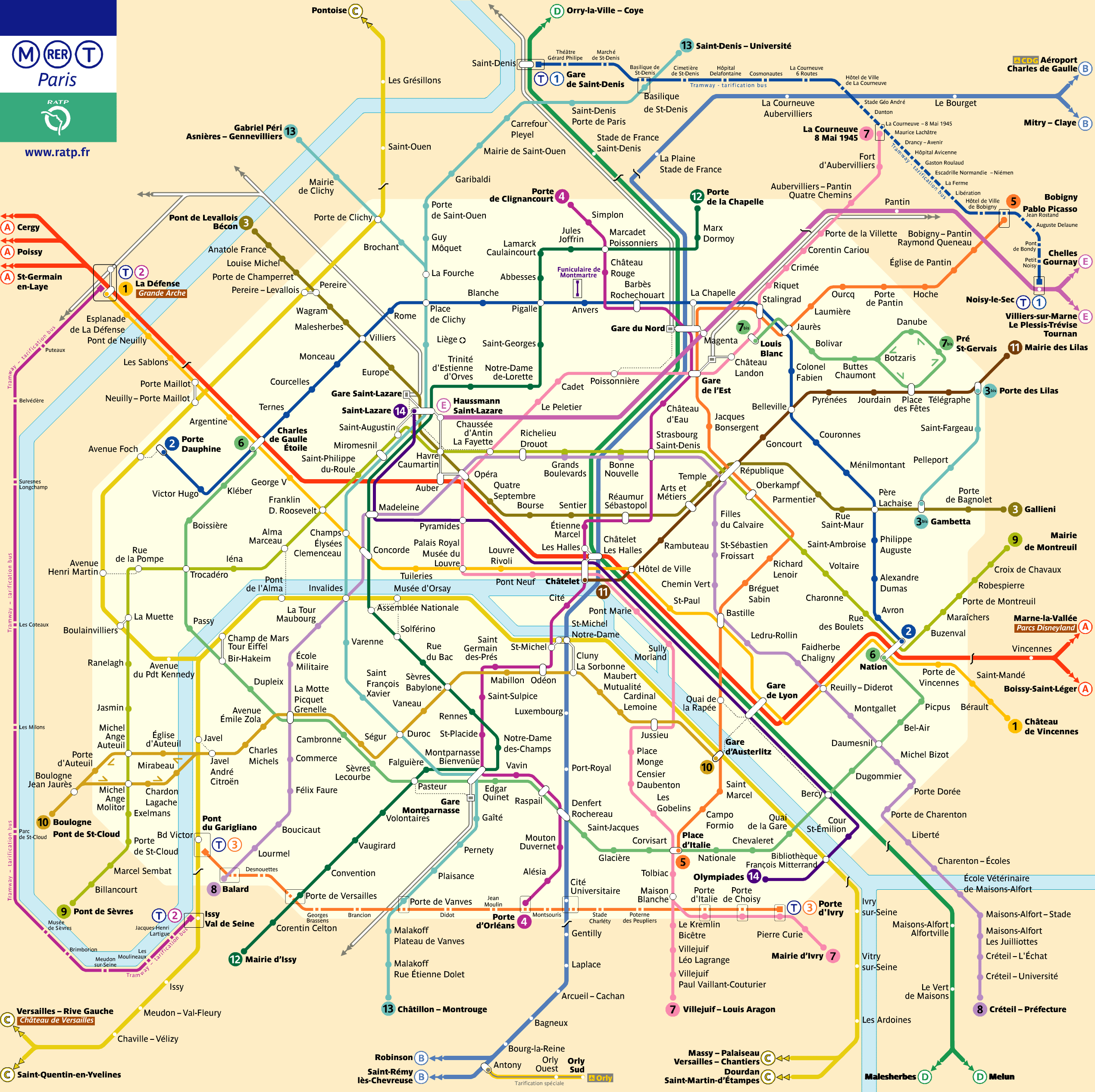 ͼPlan de Metro Paris