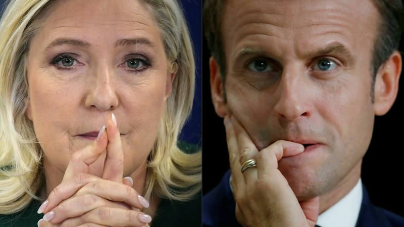 Marine Le Pen et Emmanuel Macron